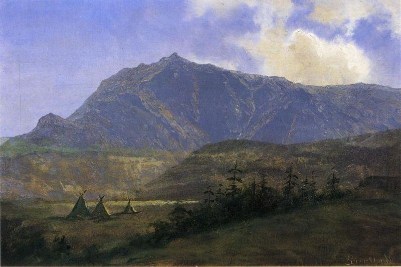 Albert Bierstadt Indian Encampment